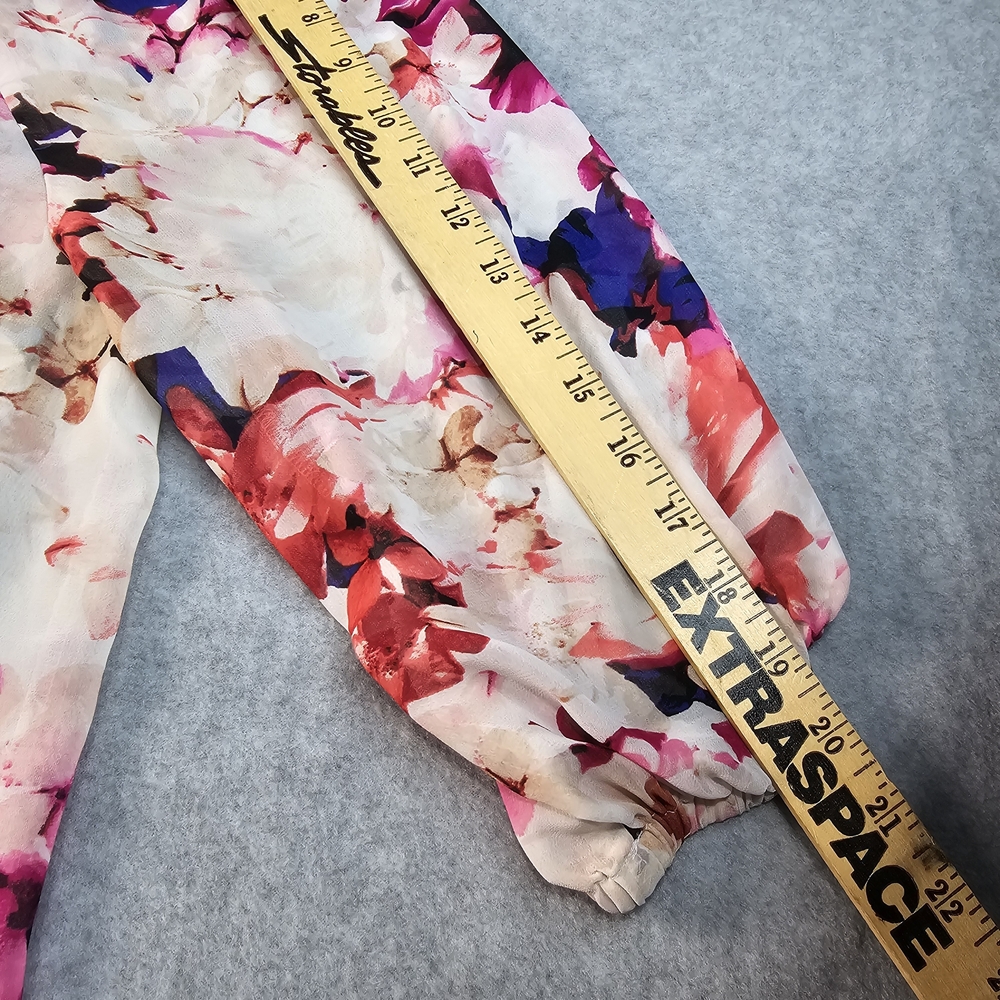 Lane Bryant Plus Size 18/20 Sheer Floral Blouse - Picture 9 of 9